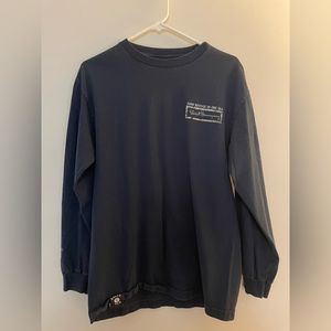 Mens Salty Crew Long Sleeve Shirt. Blue. Size Medium